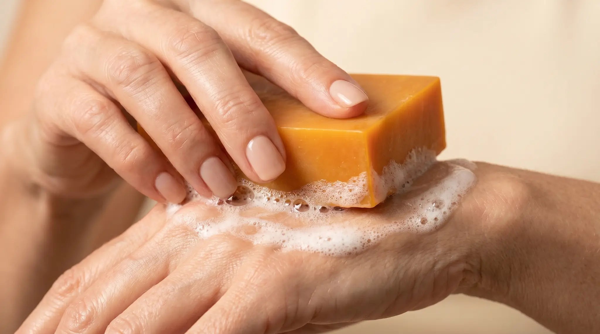Gentle Lather on Skin