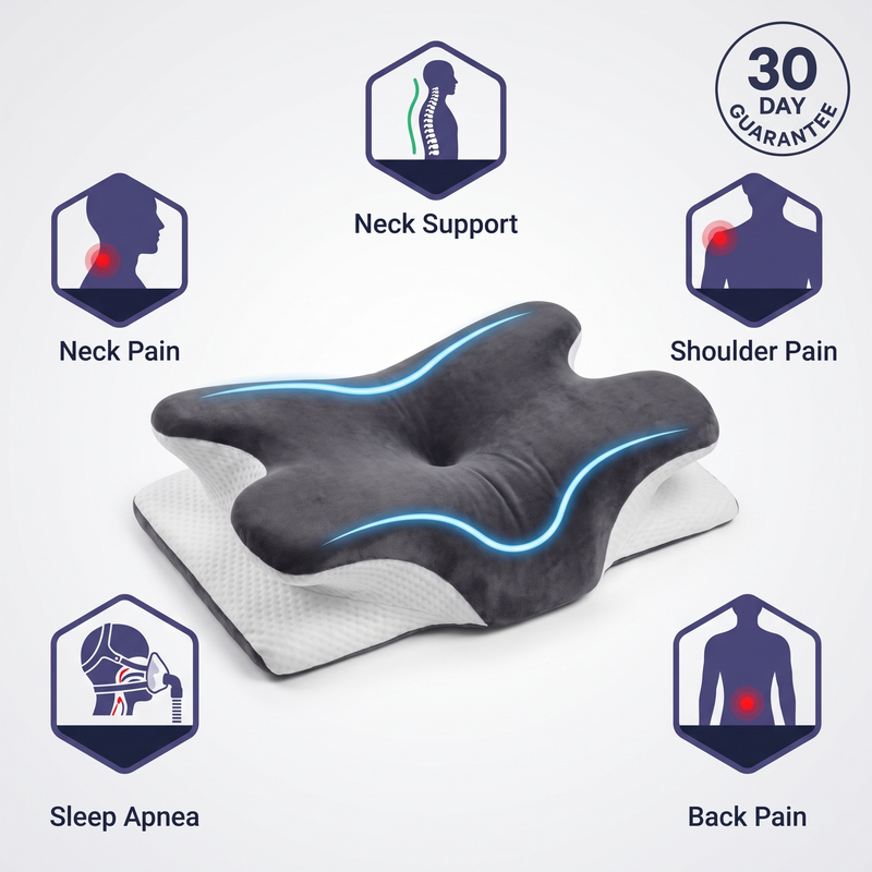 Sunday Sleep® Cooling Neck Pillow - Image 2