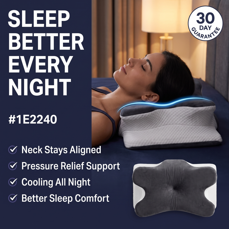 Sunday Sleep® Cooling Neck Pillow - Image 3