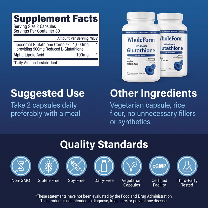 WholeForm Liposomal Glutathione with Alpha Lipoic Acid - Image 6
