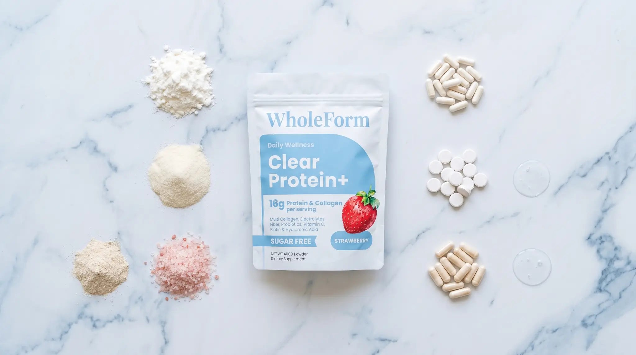 WholeForm Clear Protein+ formula ingredients